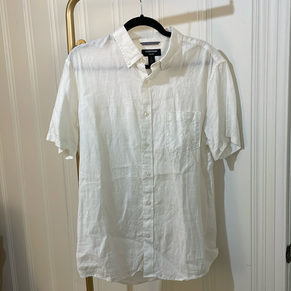 Nordstrom Linen Tee Size L